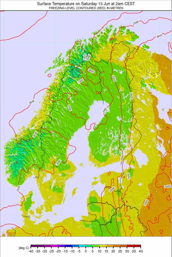 Scandinavia weather map - click to go back to main thumbnail page