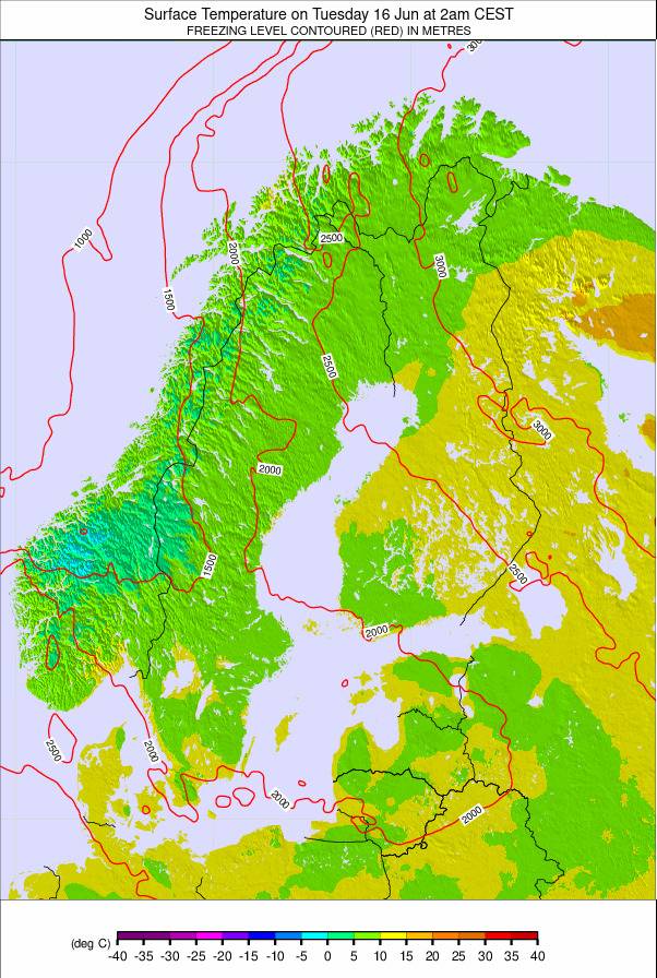Scandinavia weather map - click to go back to main thumbnail page
