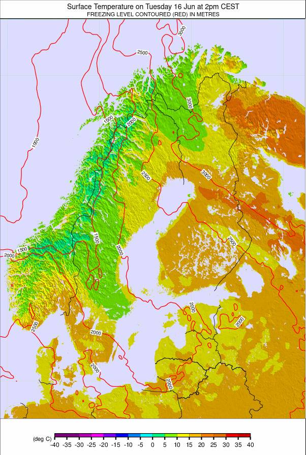 Scandinavia weather map - click to go back to main thumbnail page