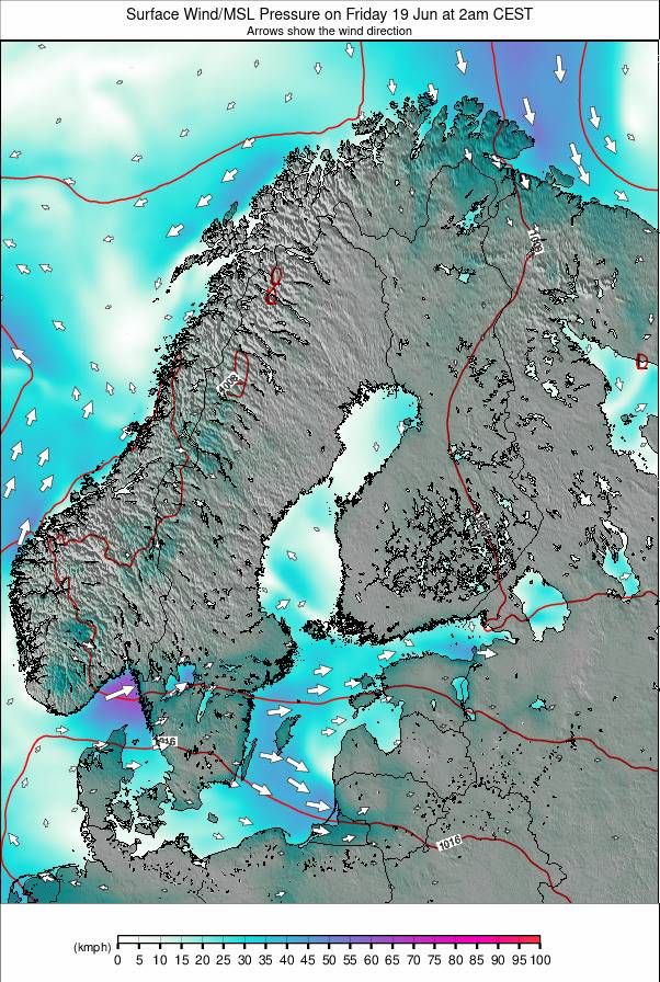 Scandinavia weather map - click to go back to main thumbnail page
