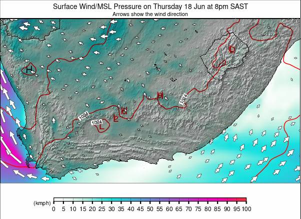 South Africa weather map - click to go back to main thumbnail page