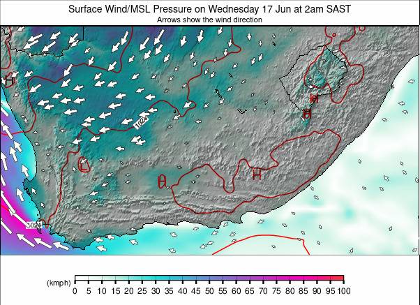 South Africa weather map - click to go back to main thumbnail page