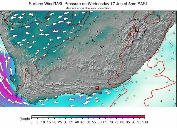 South Africa weather map - click to go back to main thumbnail page