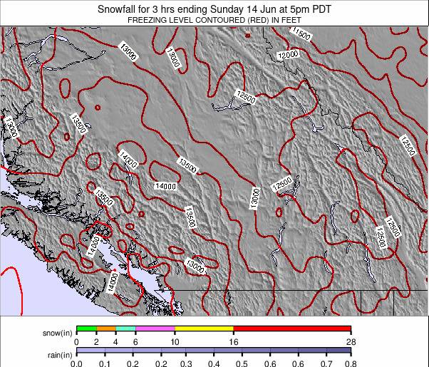 SW Canada weather map - click to go back to main thumbnail page