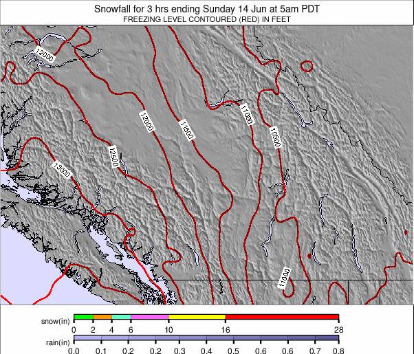 SW Canada weather map - click to go back to main thumbnail page