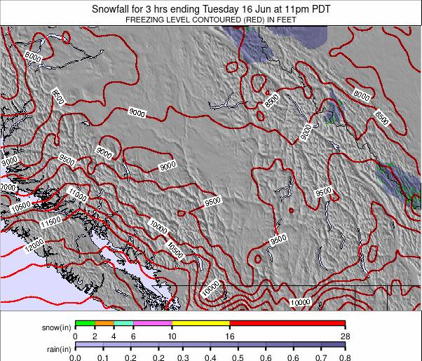 SW Canada weather map - click to go back to main thumbnail page