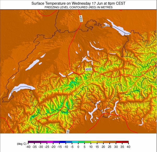 Switzerland weather map - click to go back to main thumbnail page