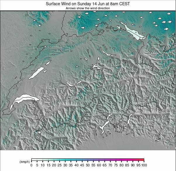 Switzerland weather map - click to go back to main thumbnail page