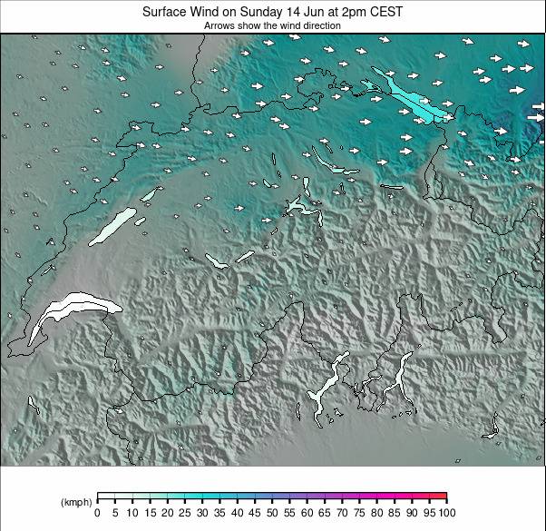 Switzerland weather map - click to go back to main thumbnail page