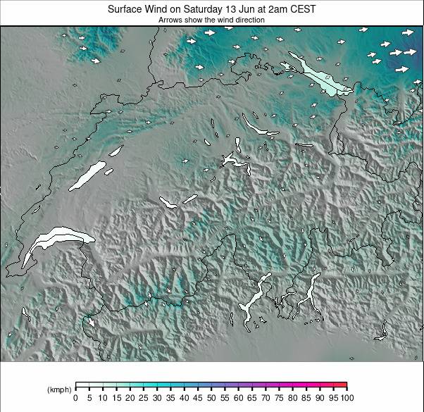 Switzerland weather map - click to go back to main thumbnail page