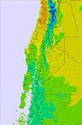 Central Andes temperature forecast for this period