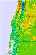 Central Andes temperature forecast for this period