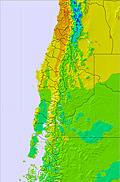 Central Andes temperature forecast for this period