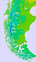 Southern Andes temperature forecast for this period