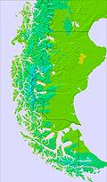 Southern Andes temperature forecast for this period