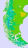 Southern Andes temperature forecast for this period