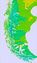 Southern Andes temperature forecast for this period