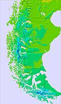 Southern Andes temperature forecast for this period