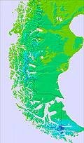 Southern Andes temperature forecast for this period