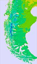 Southern Andes temperature forecast for this period