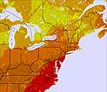 Appalachians and Great Lakes temperature forecast for this period