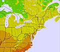 Appalachians and Great Lakes temperature forecast for this period