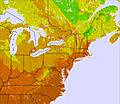 Appalachians and Great Lakes temperature forecast for this period