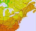 Appalachians and Great Lakes temperature forecast for this period