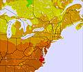 Appalachians and Great Lakes temperature forecast for this period