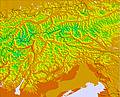 Eastern Alps temperature forecast for this period