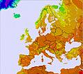 Europe-wide temperature forecast for this period