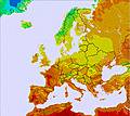 Europe-wide temperature forecast for this period