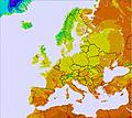 Europe-wide temperature forecast for this period