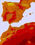 Spain temperature forecast for this period