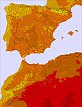 Spain temperature forecast for this period