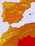 Spain temperature forecast for this period
