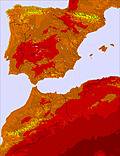 Spain temperature forecast for this period