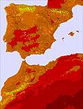 Spain temperature forecast for this period