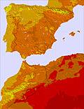 Spain temperature forecast for this period