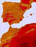 Spain temperature forecast for this period