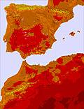 Spain temperature forecast for this period