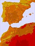 Spain temperature forecast for this period