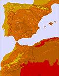 Spain temperature forecast for this period