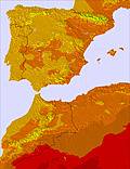 Spain temperature forecast for this period