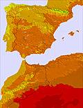 Spain temperature forecast for this period