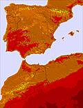 Spain temperature forecast for this period