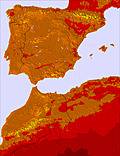 Spain temperature forecast for this period