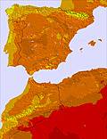 Spain temperature forecast for this period