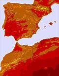 Spain temperature forecast for this period