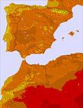 Spain temperature forecast for this period